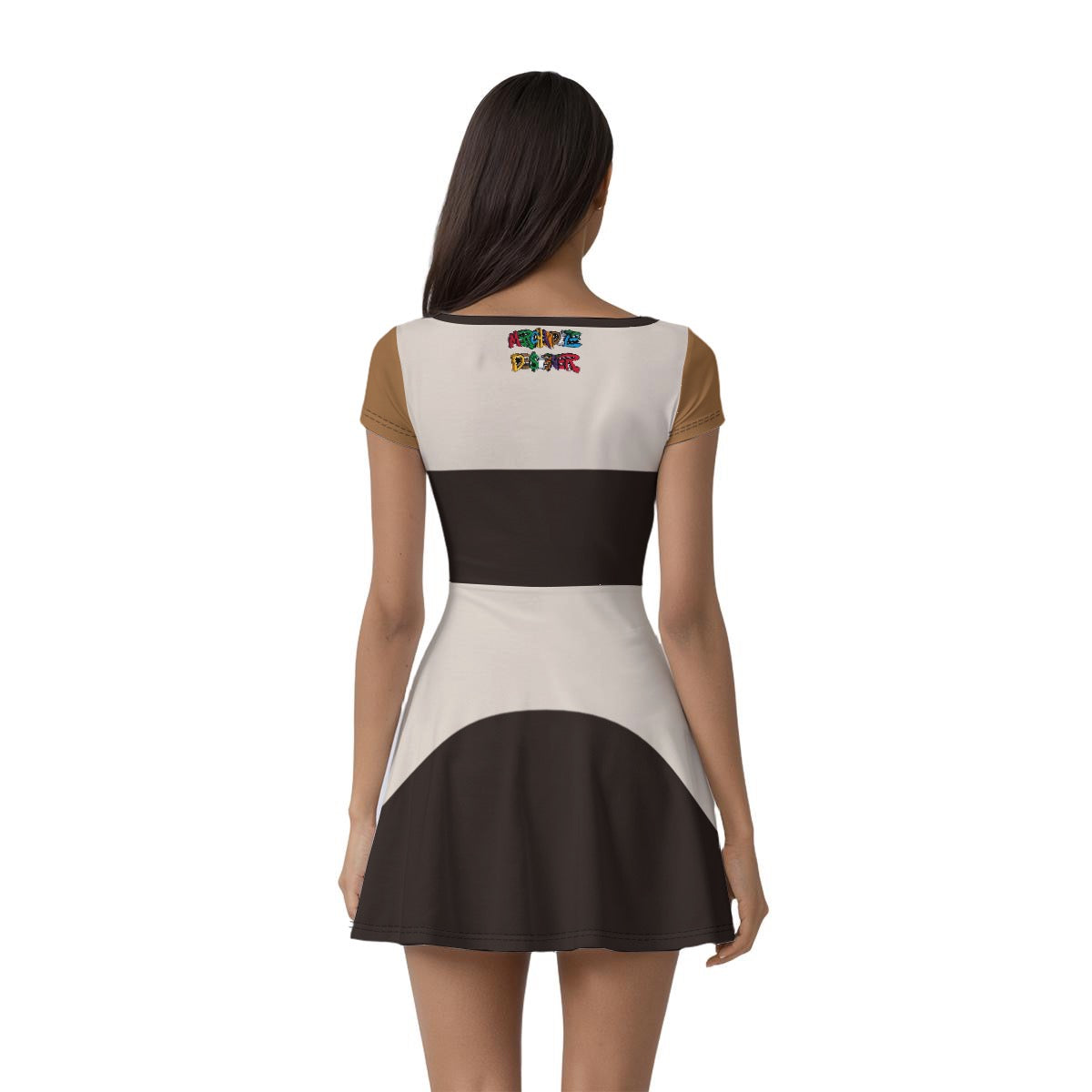 Mocha Luxe Cash Kitty Women’s Athletic Dress With Built‑In Shorts