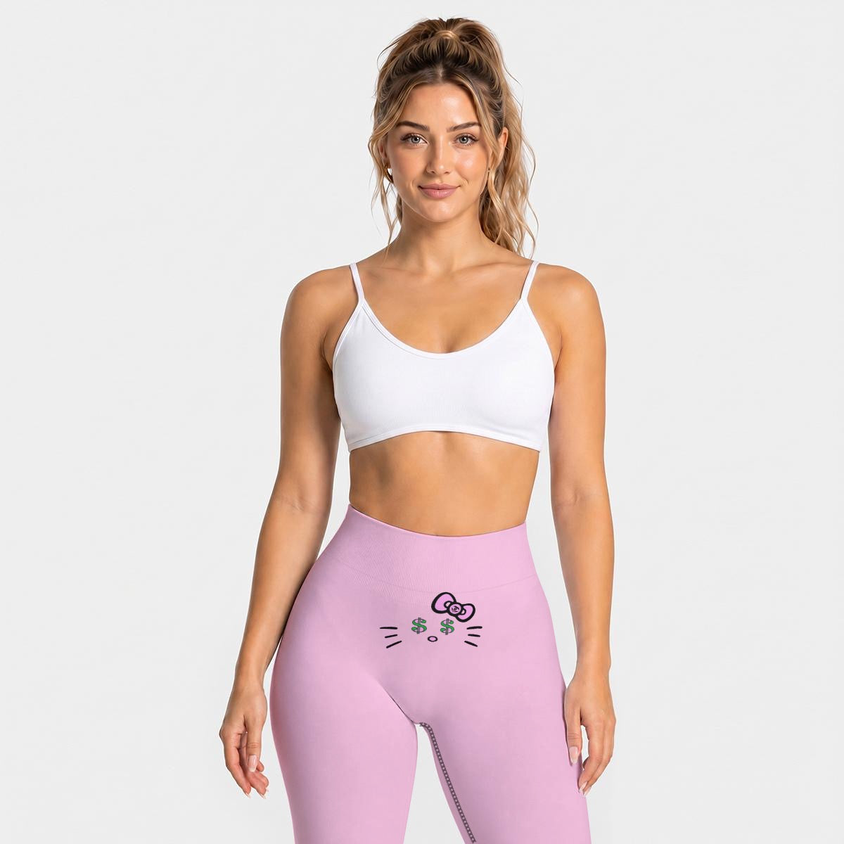Nude Pink High Waisted Butt-Lifting Leggings