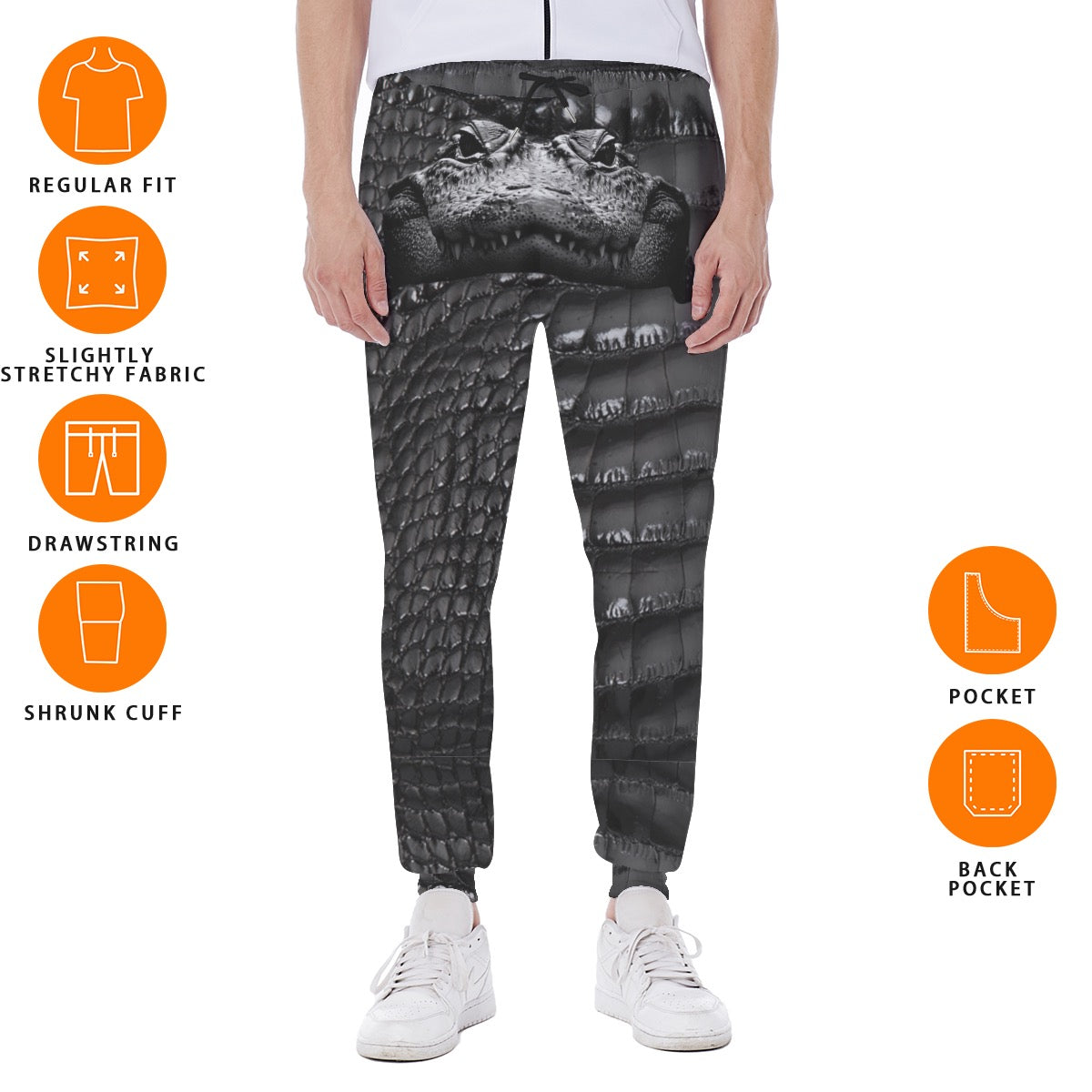 Black Gator Sweatpants