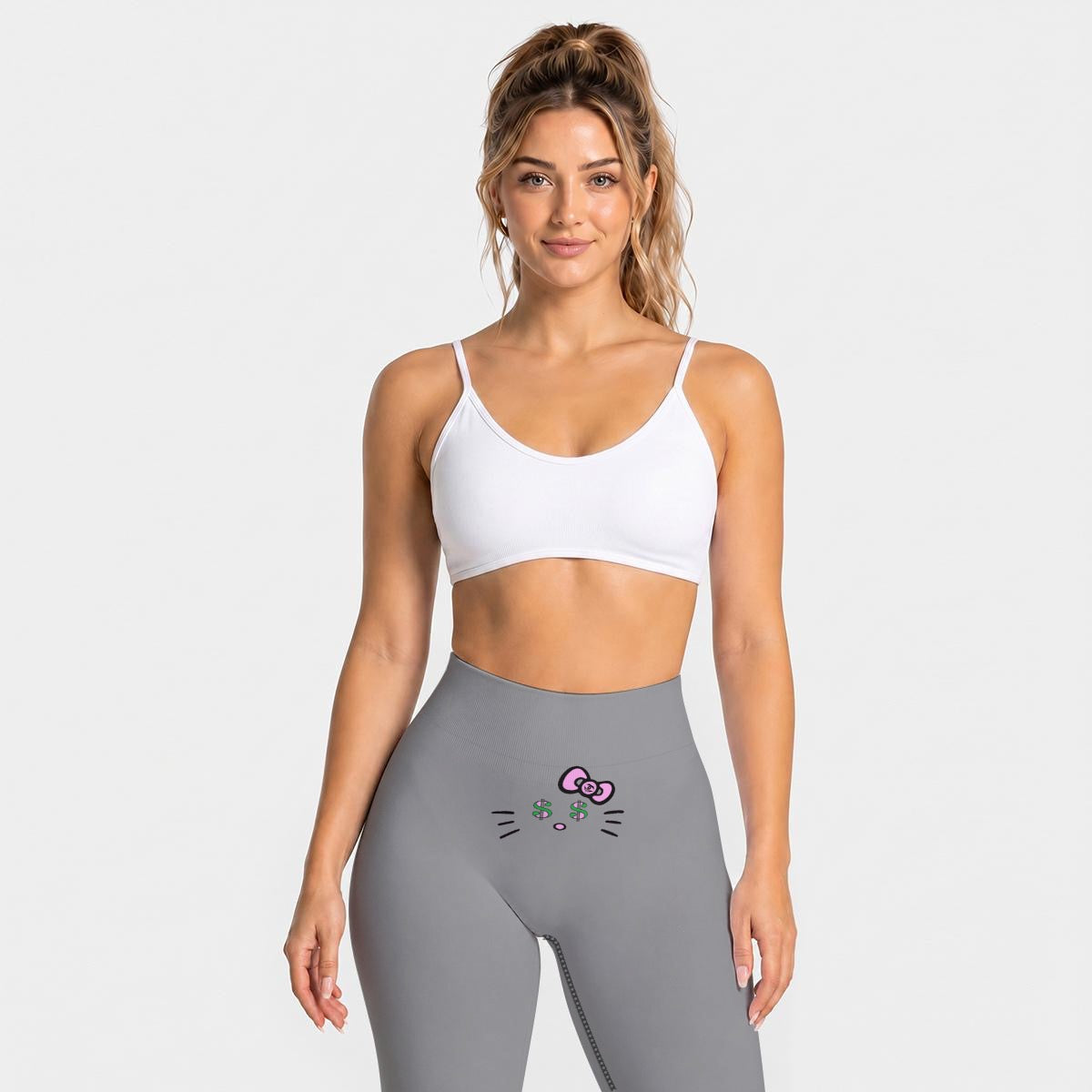 Grey High Waisted Butt-Lifting Leggings
