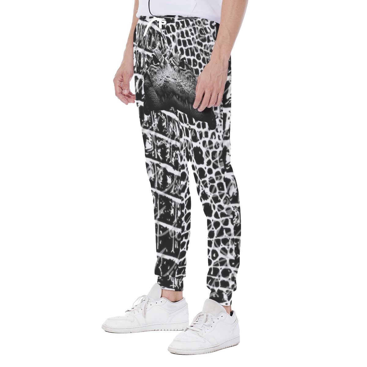 Black/Gray Gator Sweatpants