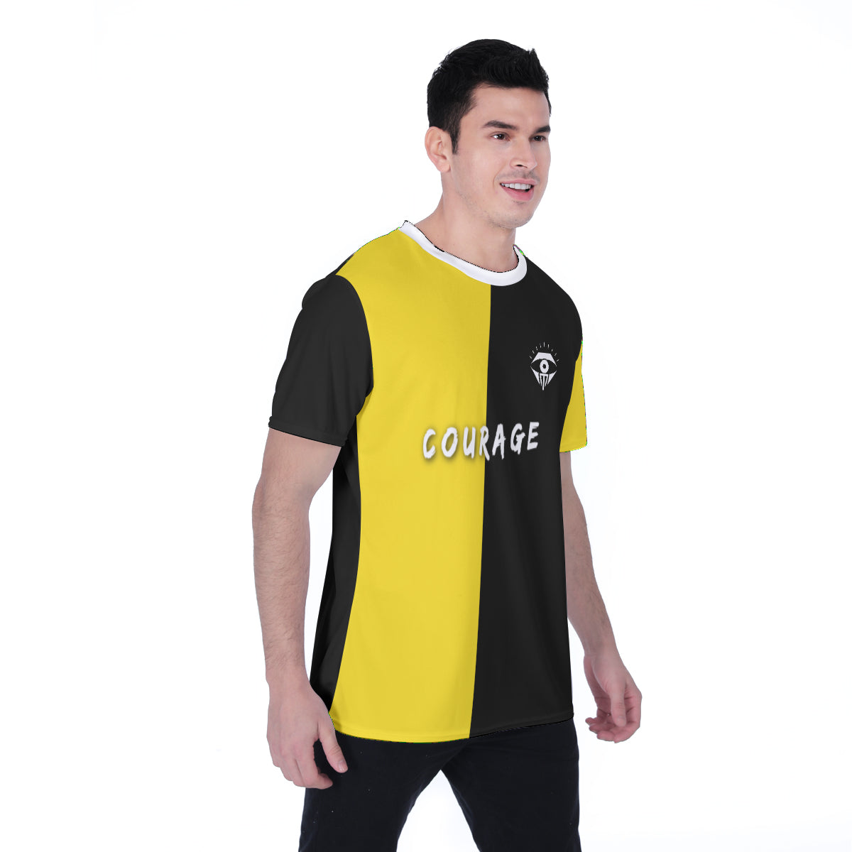Courage black/yellow T-shirt | Birdseye