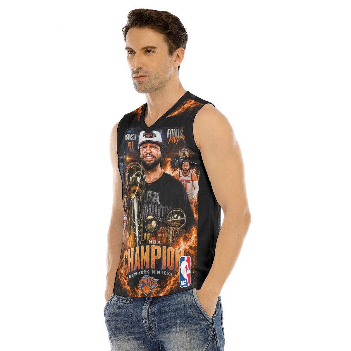 Jalen Brunson Champion Jersey