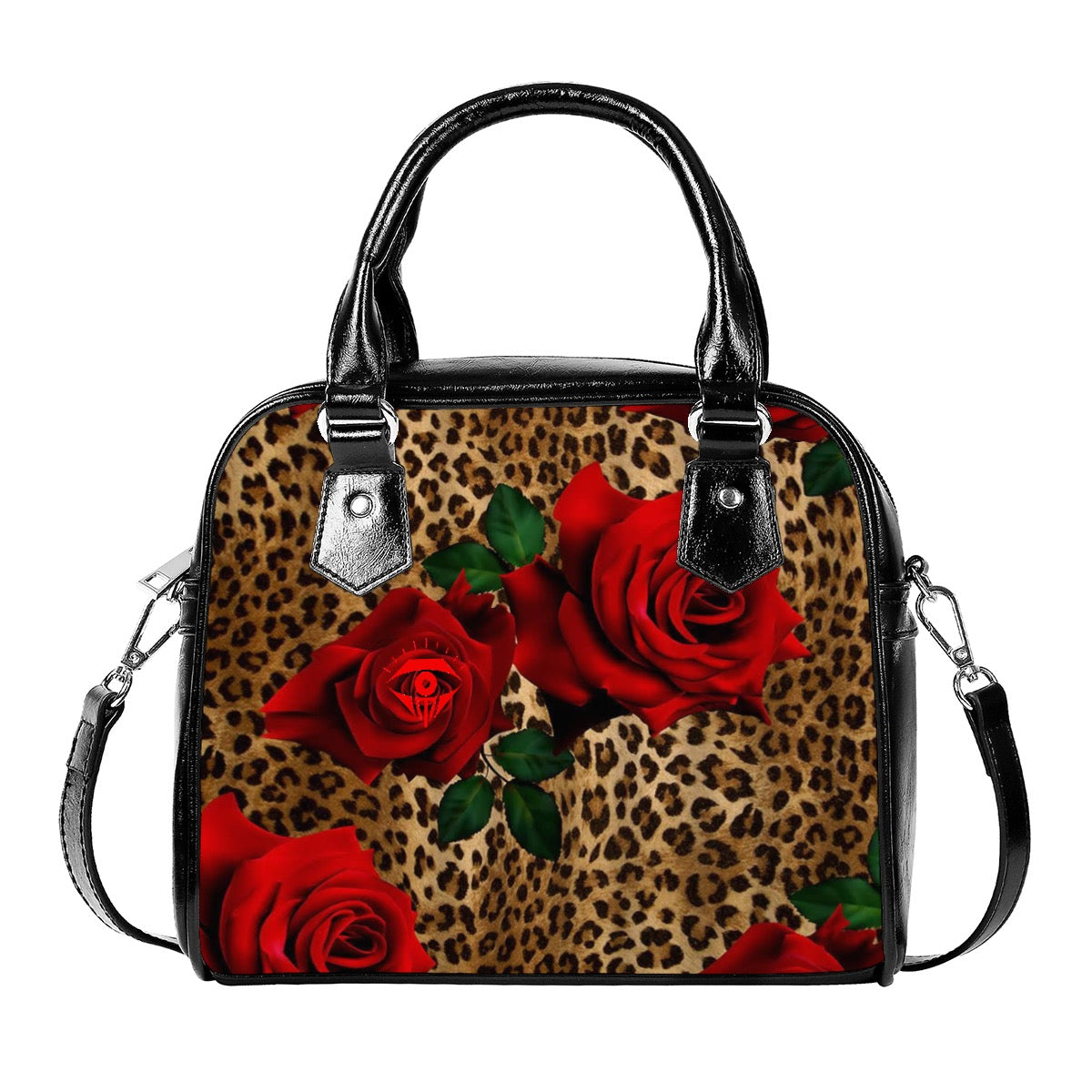 Rose Designer Handbag With Single Shoulder Strap