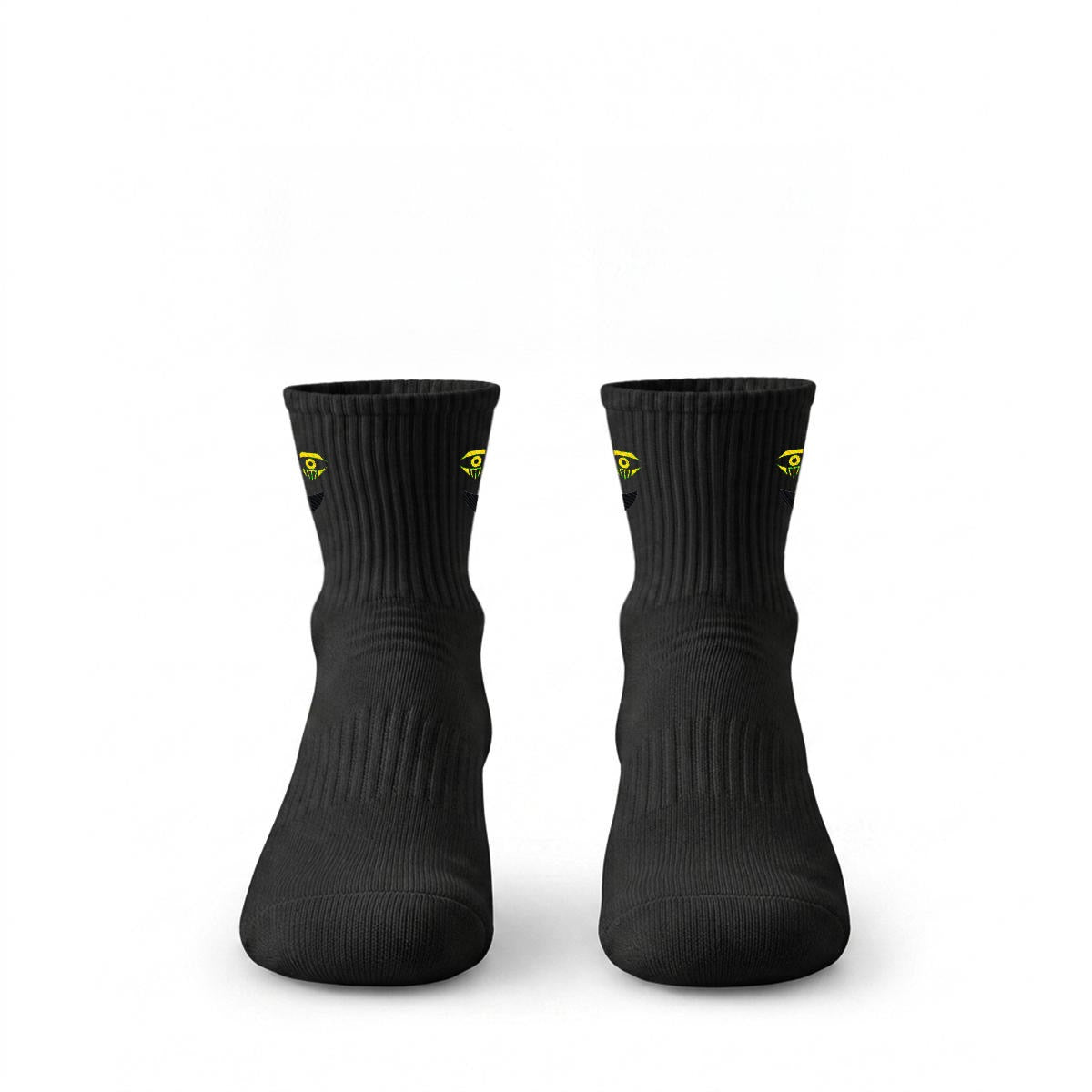embroidery Money Moves Mid-Calf Socks|Cotton