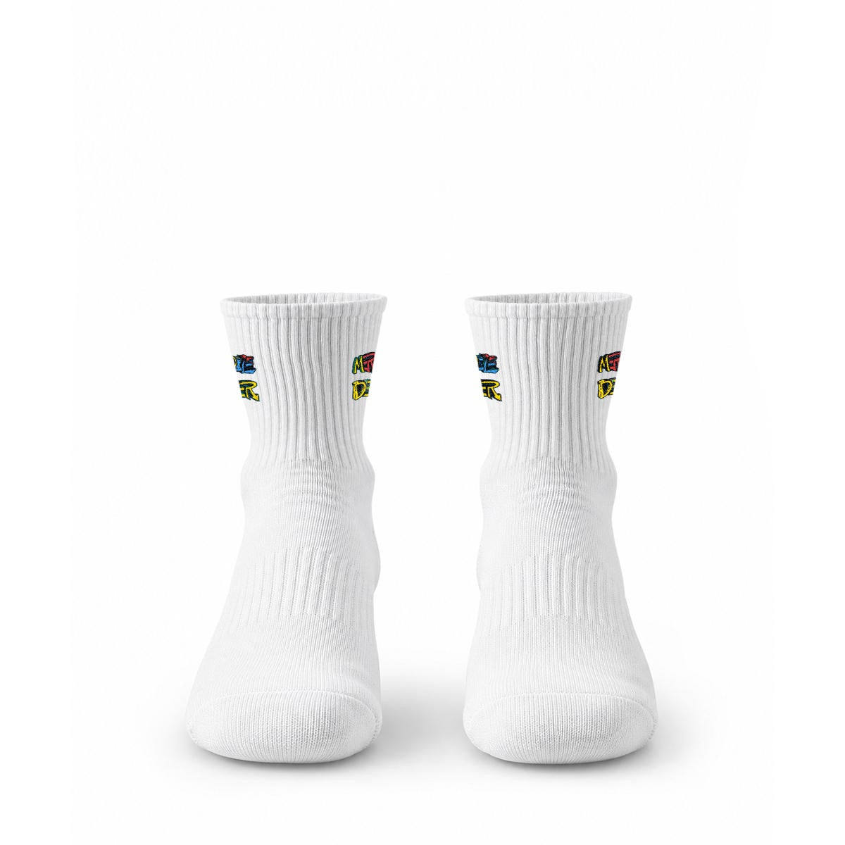 embroidery Merchandize Designer-Calf Socks|Cotton