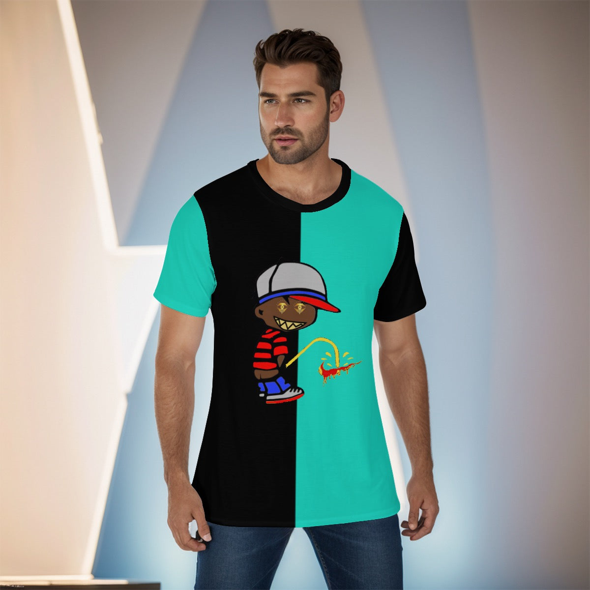 Teal Designer outlaw Shirt
