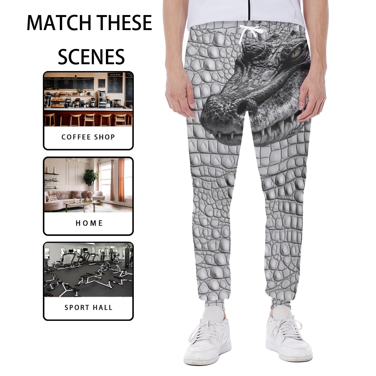 light gray/gray  Gator Sweatpants