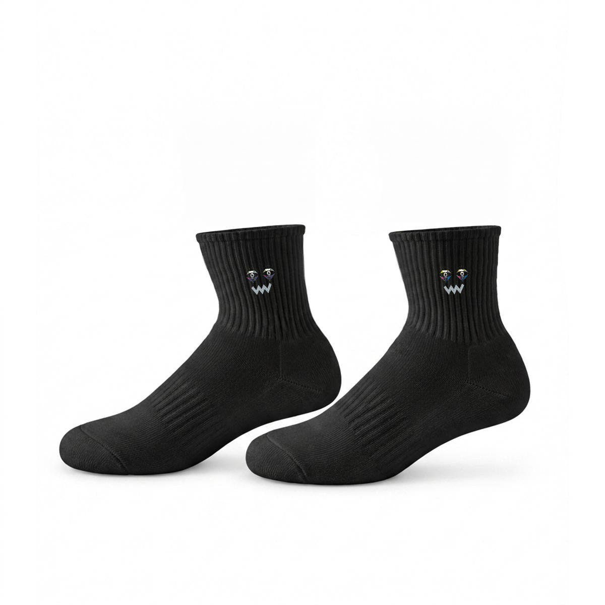 embroidery Chill Merch -Calf Socks|Cotton