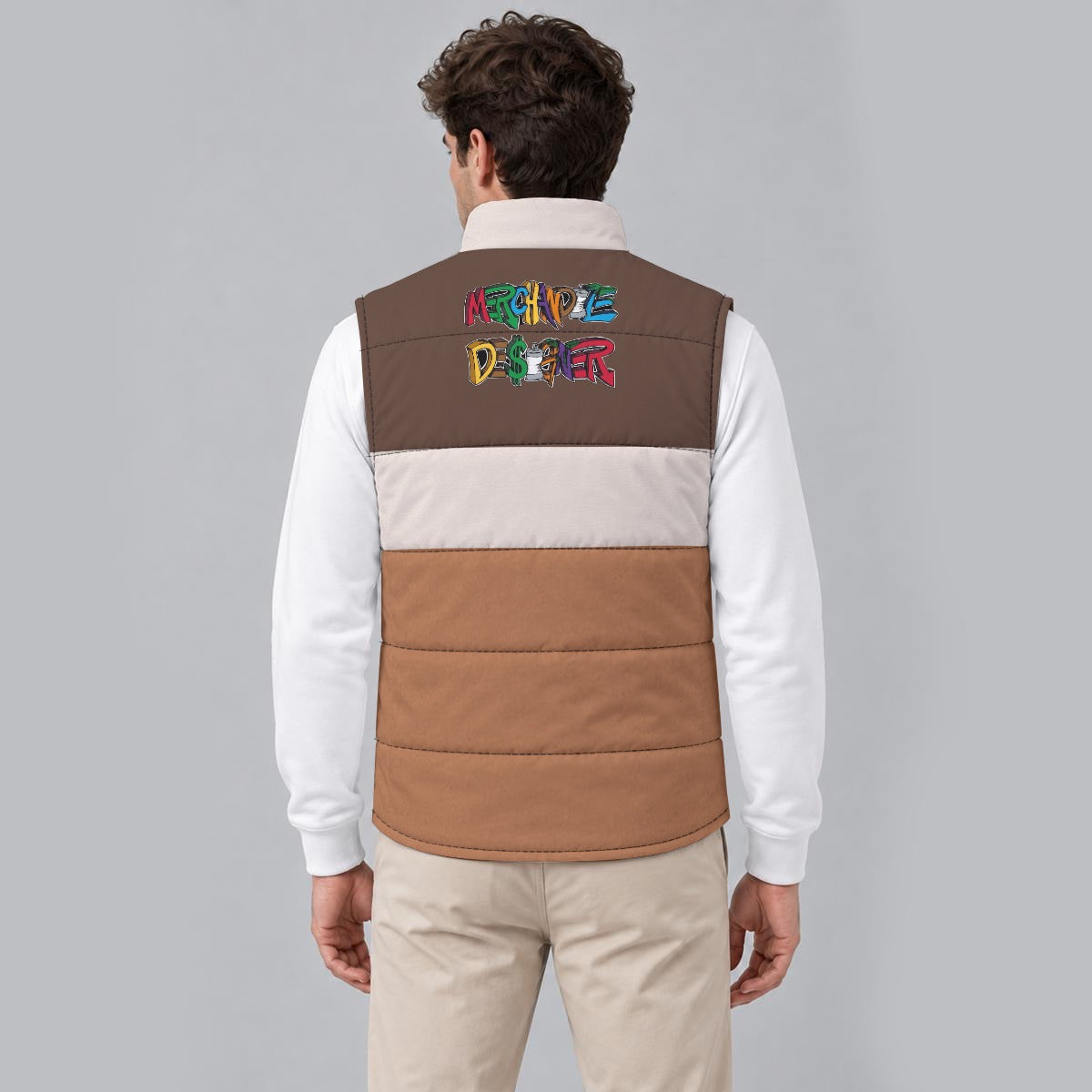 Cocoa Frost Snowman Zip Padded Vest