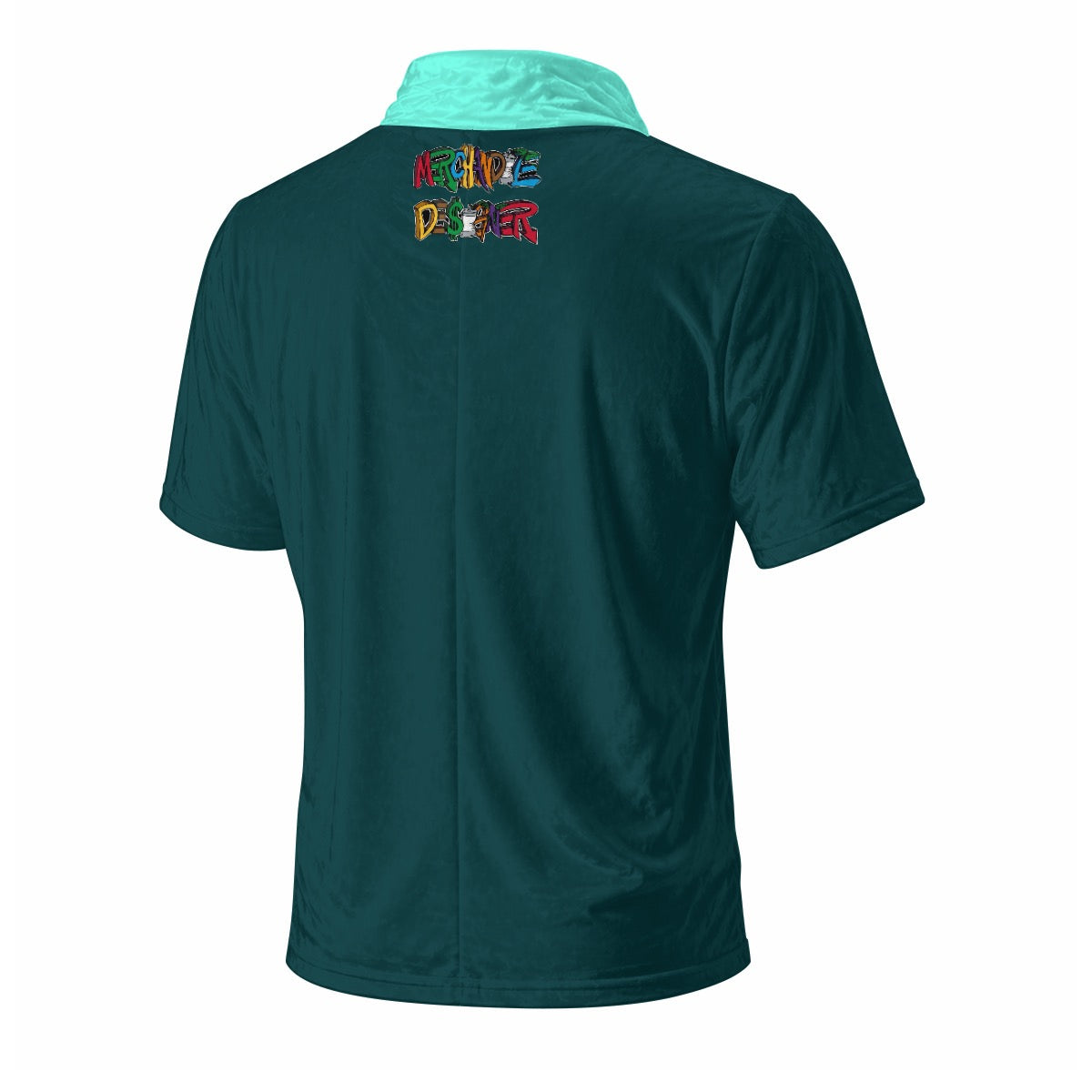 Mint Designer Draped Neck Shirt