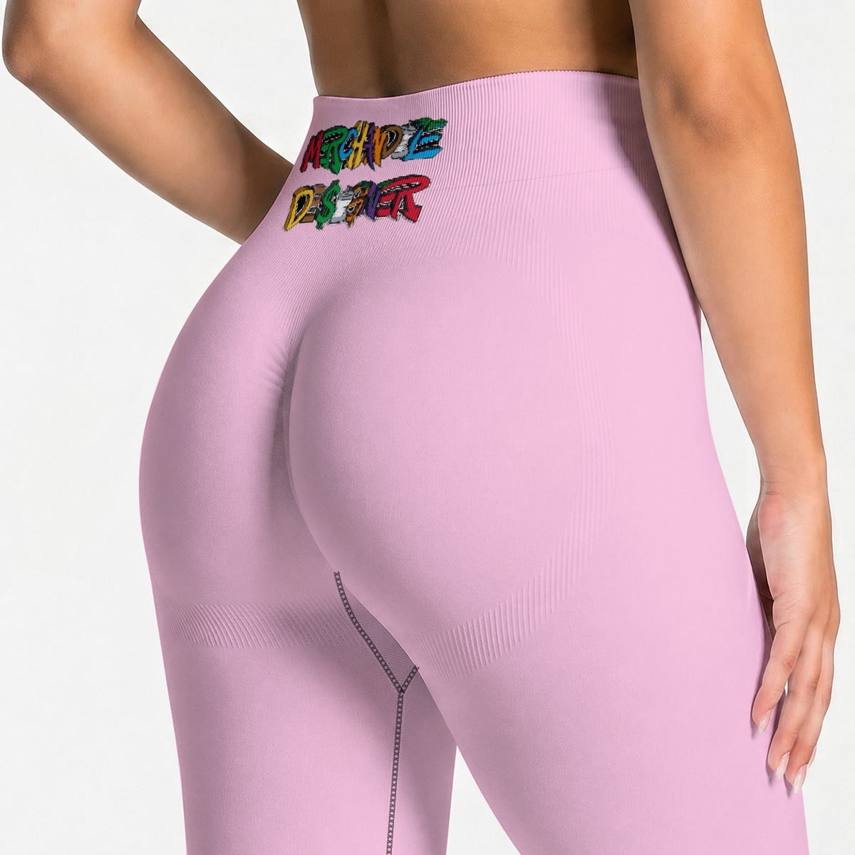 Nude Pink High Waisted Butt-Lifting Leggings