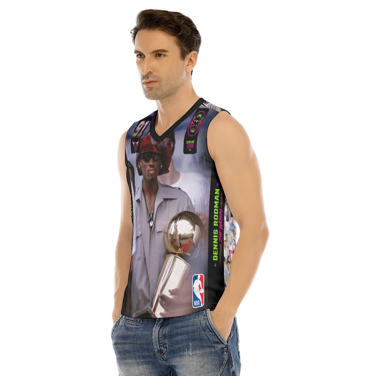 Dennis Rodman-Rebound Chaos Designer Tank Top