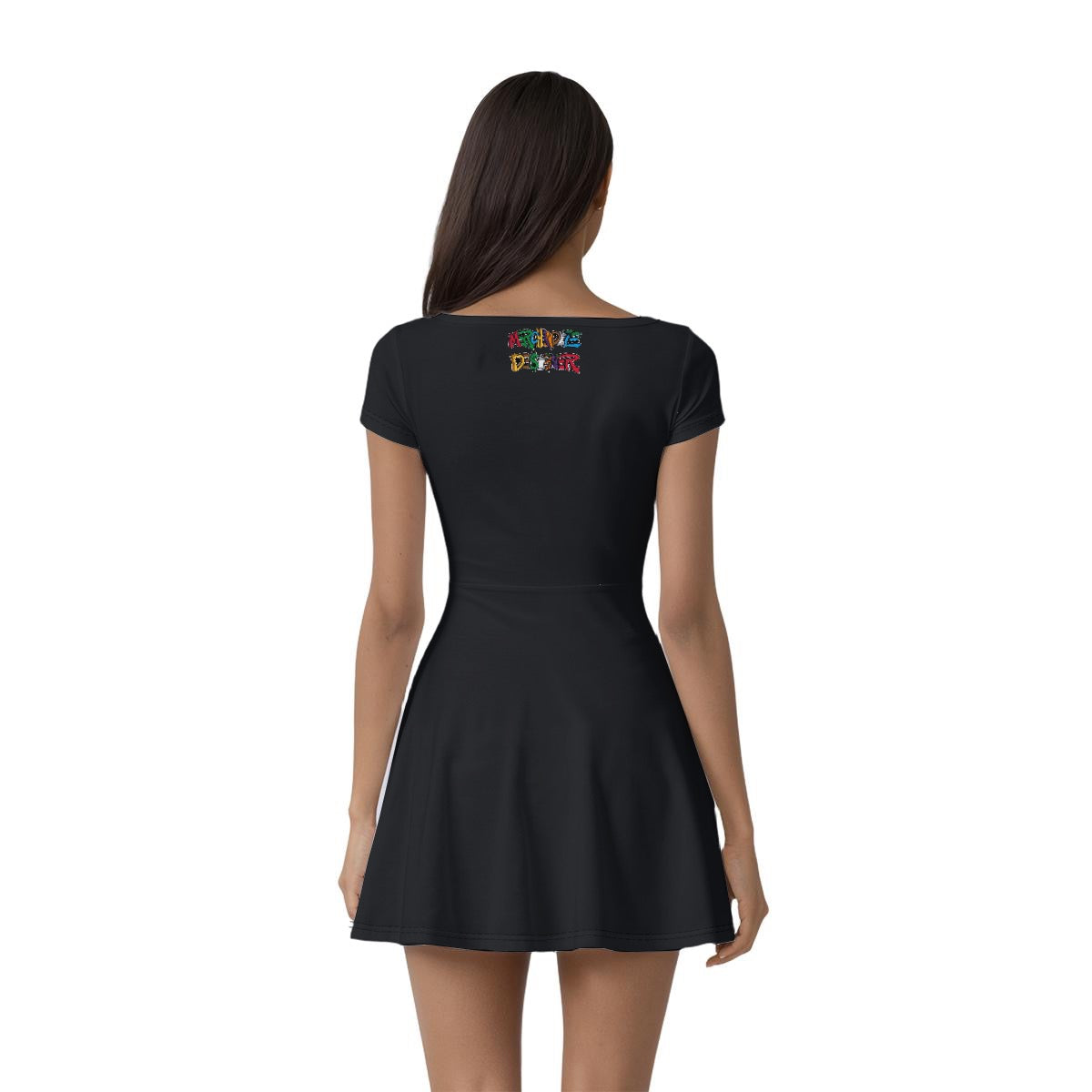 Midnight Cash Kitty Women’s Athletic Dress With Built‑In Shorts
