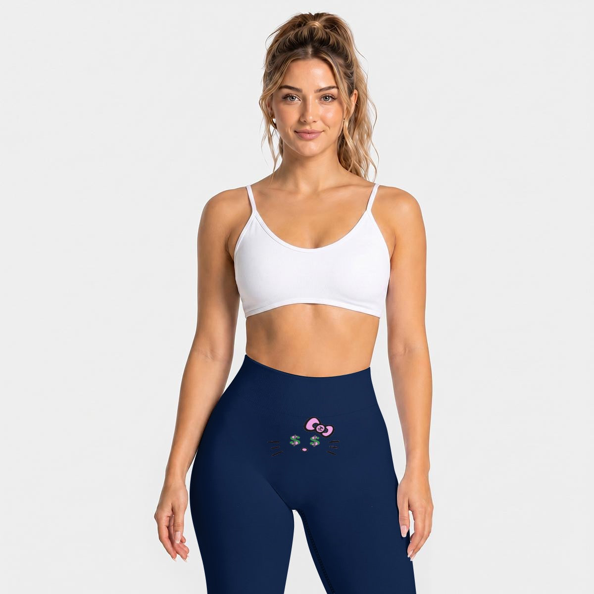 Deep Blue High Waisted Butt-Lifting Leggings