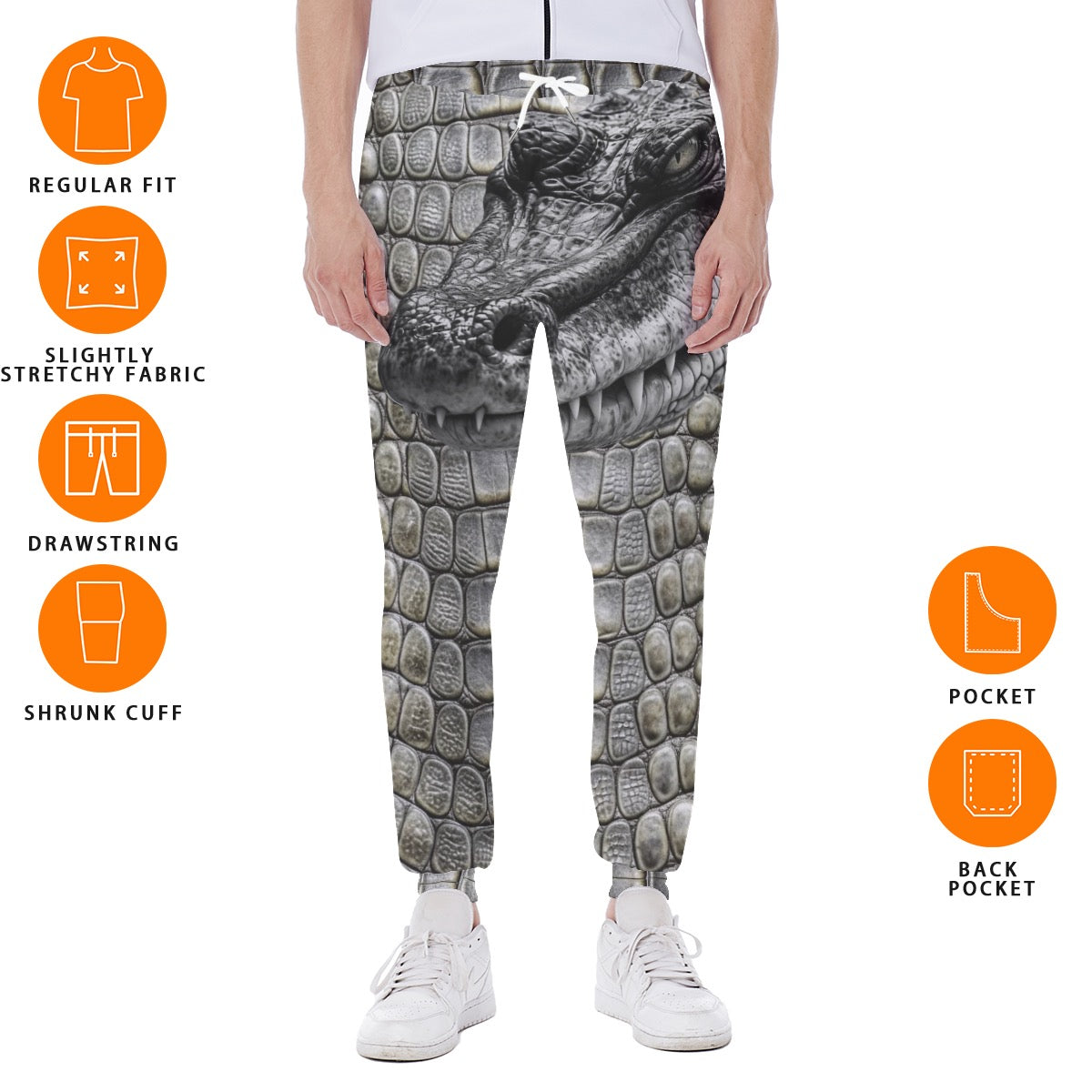 Gray/Black Gator Shirt Sweatpants
