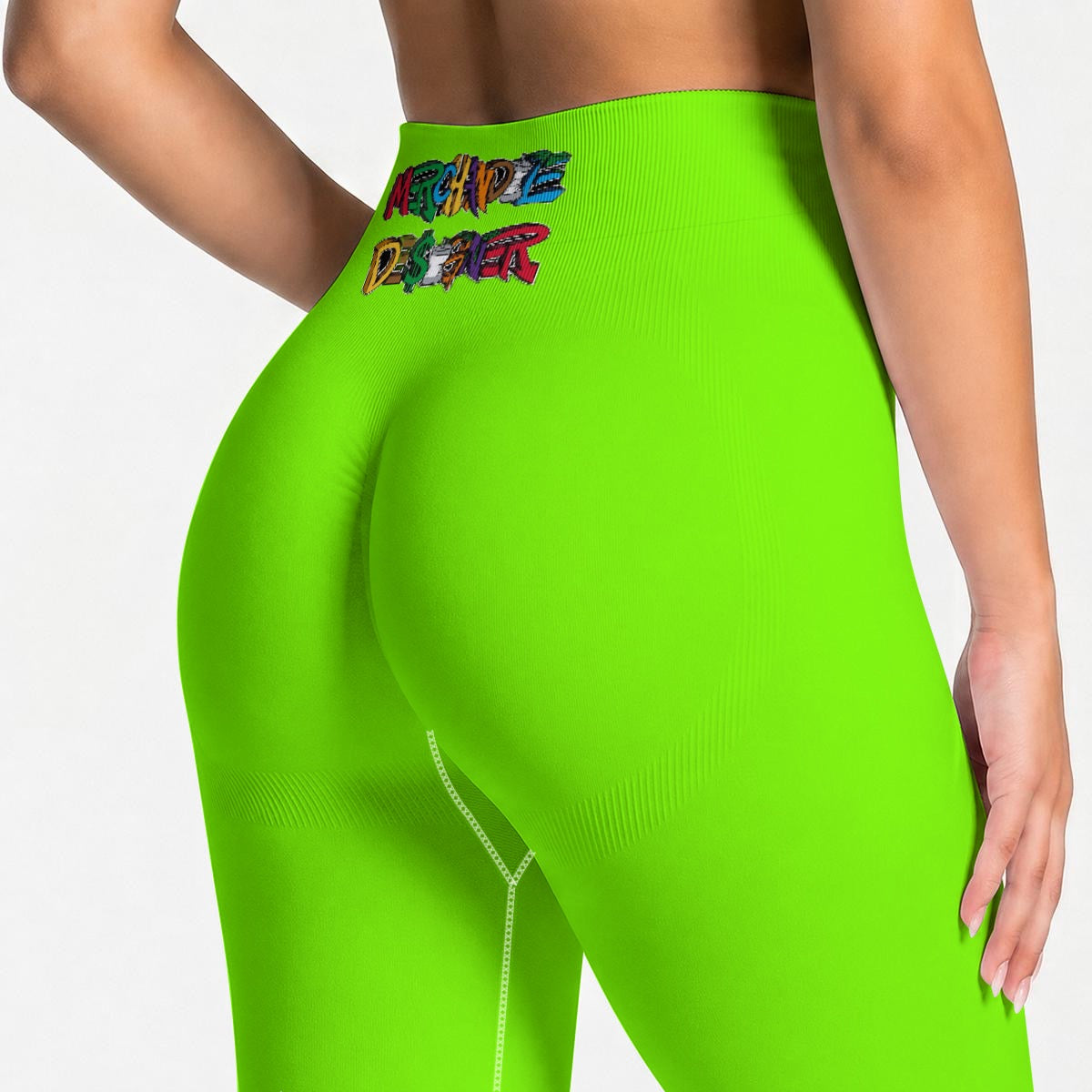 Slime Green High Waisted Butt-Lifting Leggings
