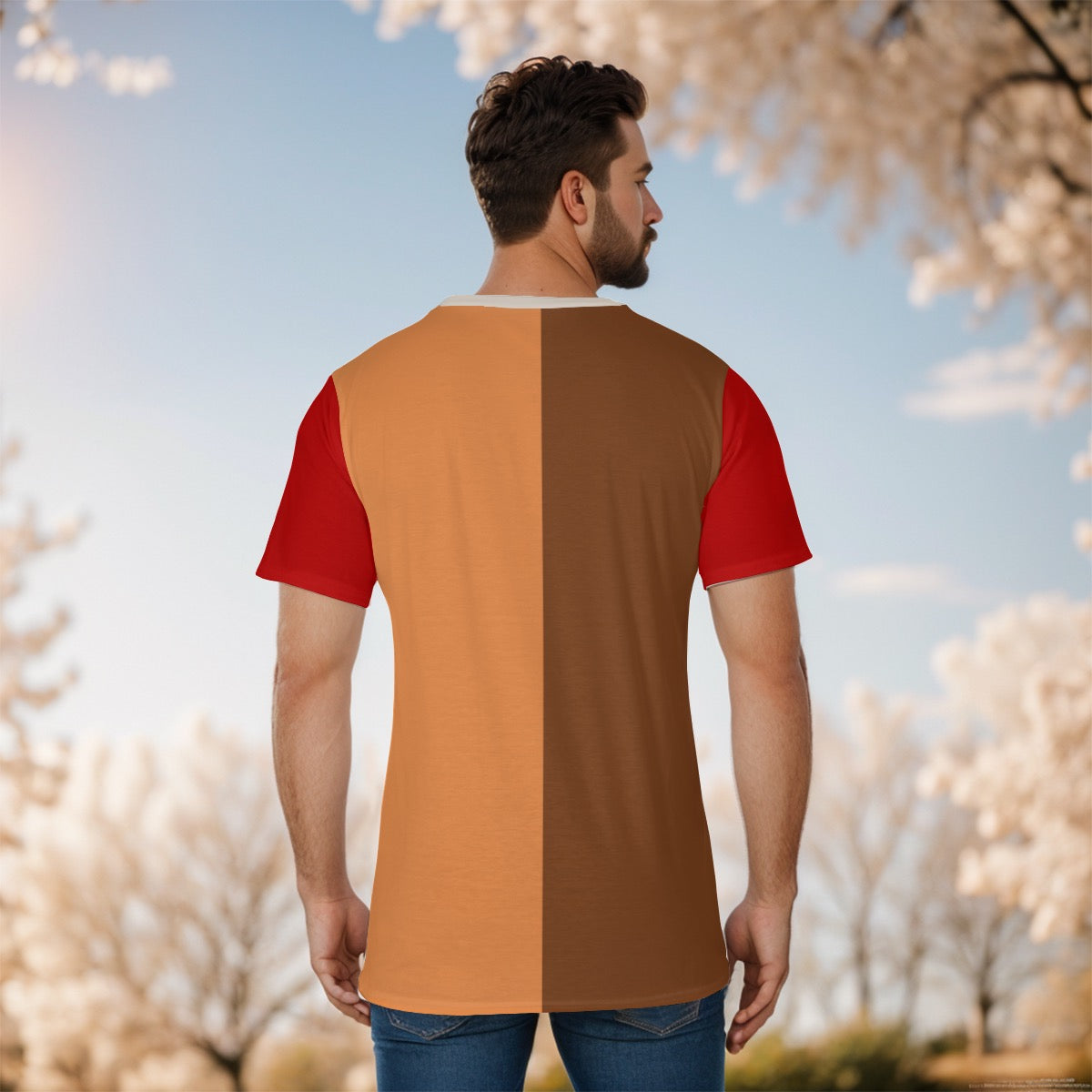 brown orange red outlaw shirt