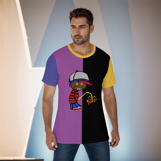 Purp Blak Blue Yellow Designer Outlaw shirt