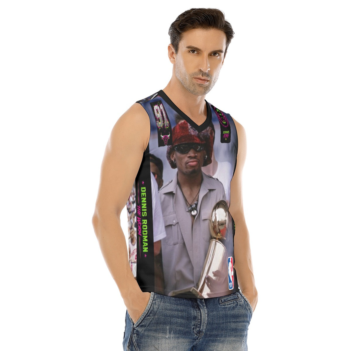 Dennis Rodman-Rebound Chaos Designer Tank Top