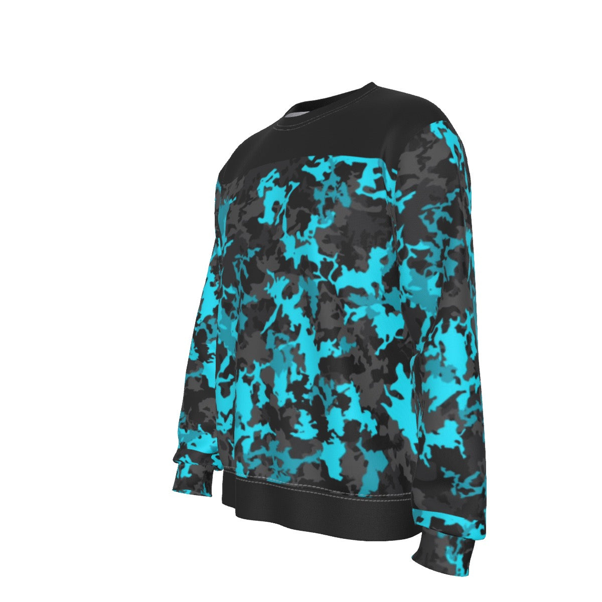 Blu/Black Camo Sweatshirt