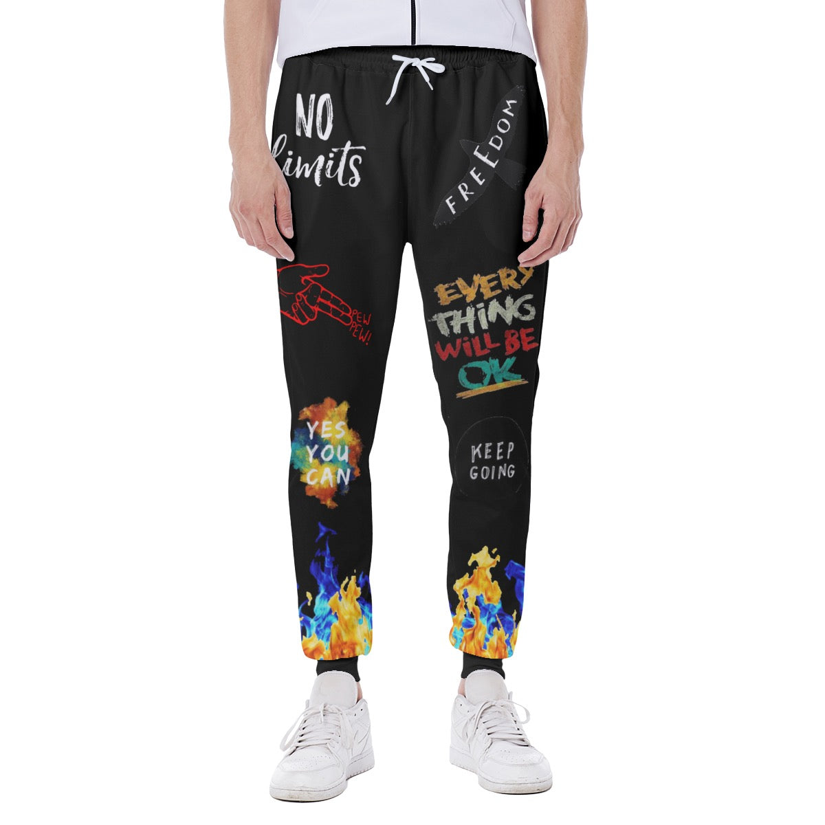 Black Designer  Sweatpants