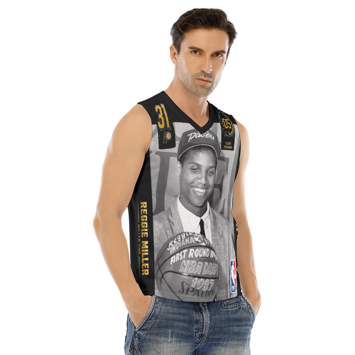 Reggie Miller-Miller Time Designer Tank Top