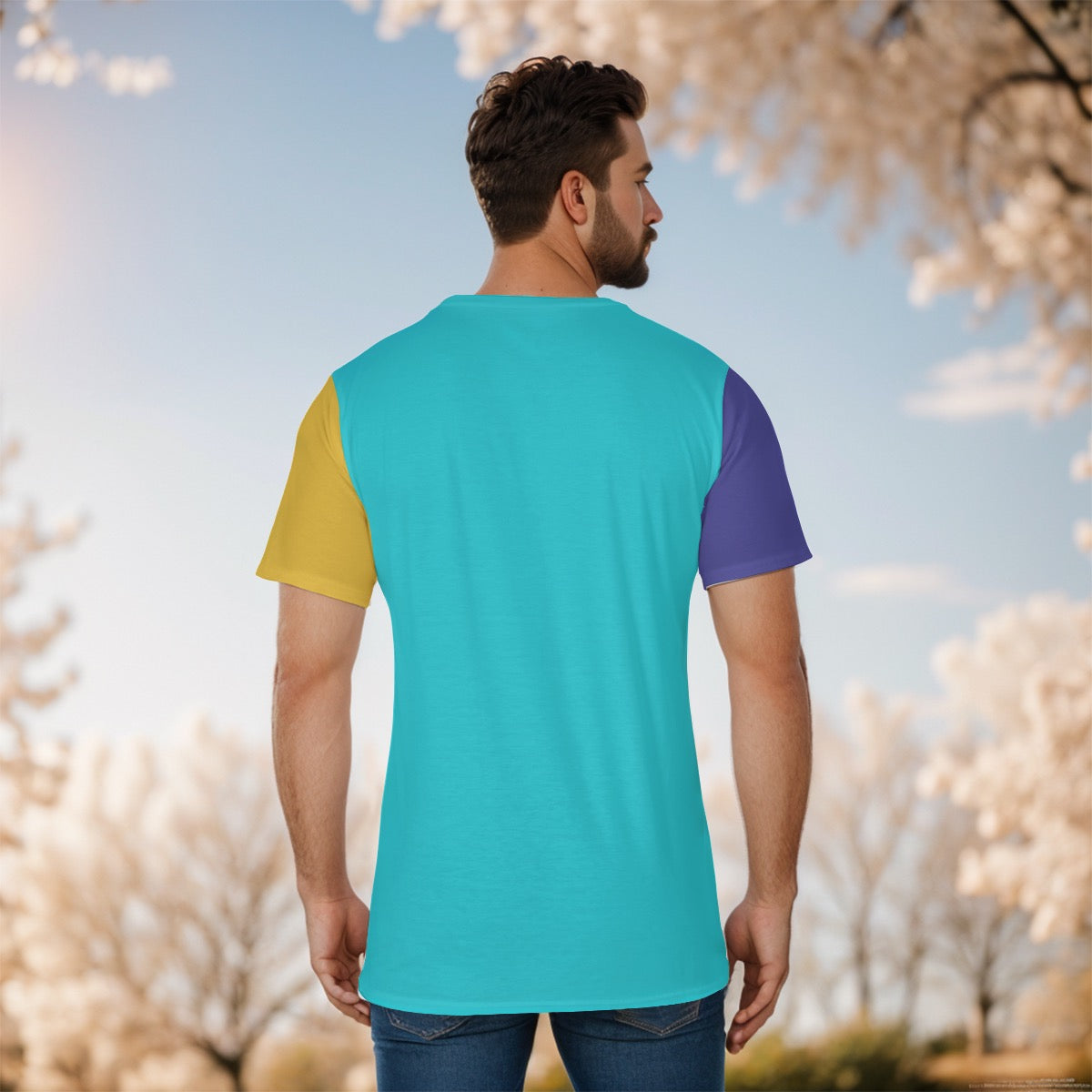 Purp/Black/yello/blu collar outlaw shirt