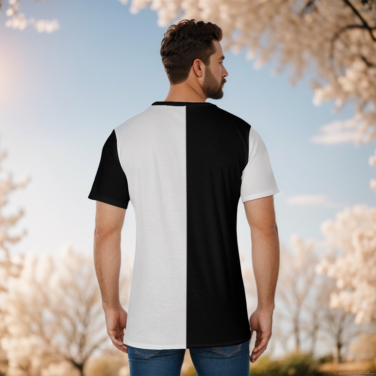 Black White Designer Outlaw Shirt