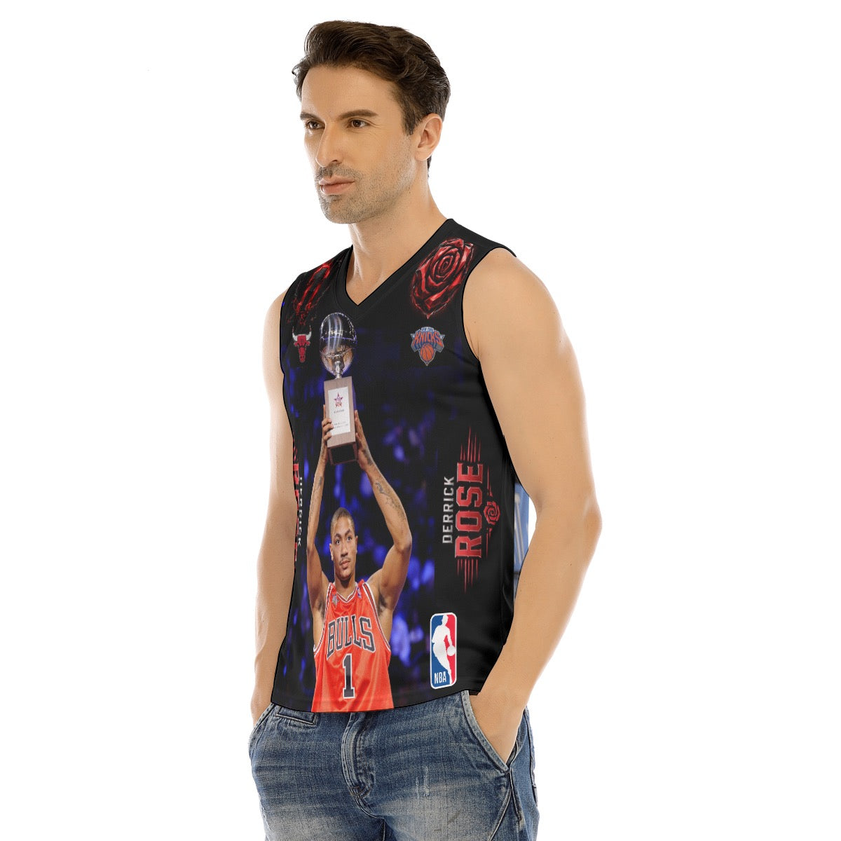 Derrick Rose-Rose Reborn Designer Tank Top