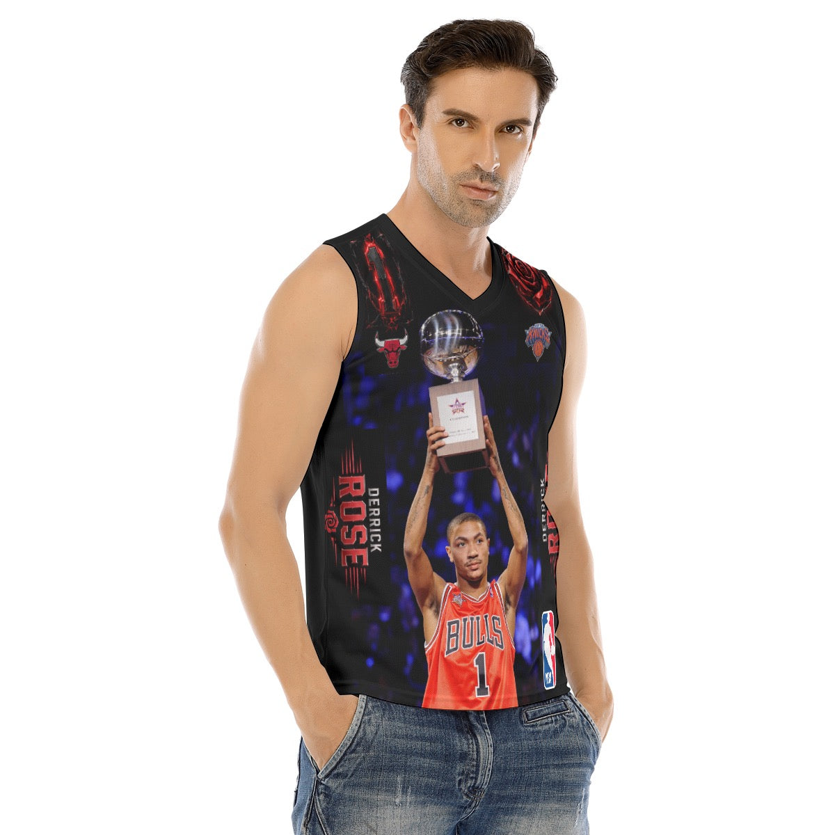 Derrick Rose-Rose Reborn Designer Tank Top