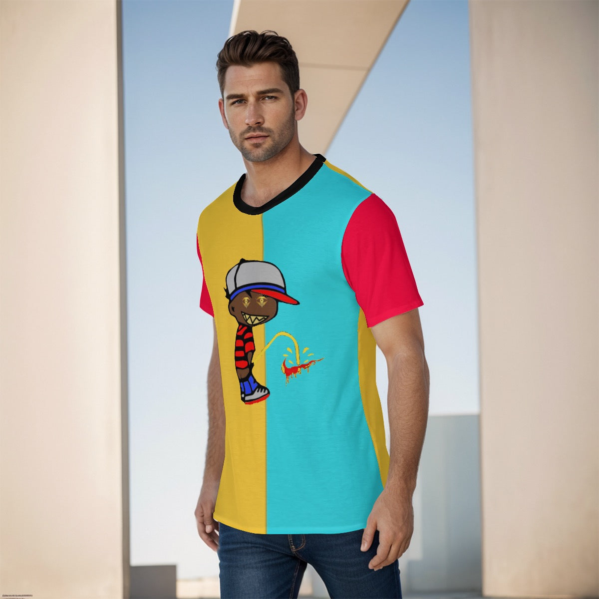 Yellow/Blu Red Outlaw Shirt