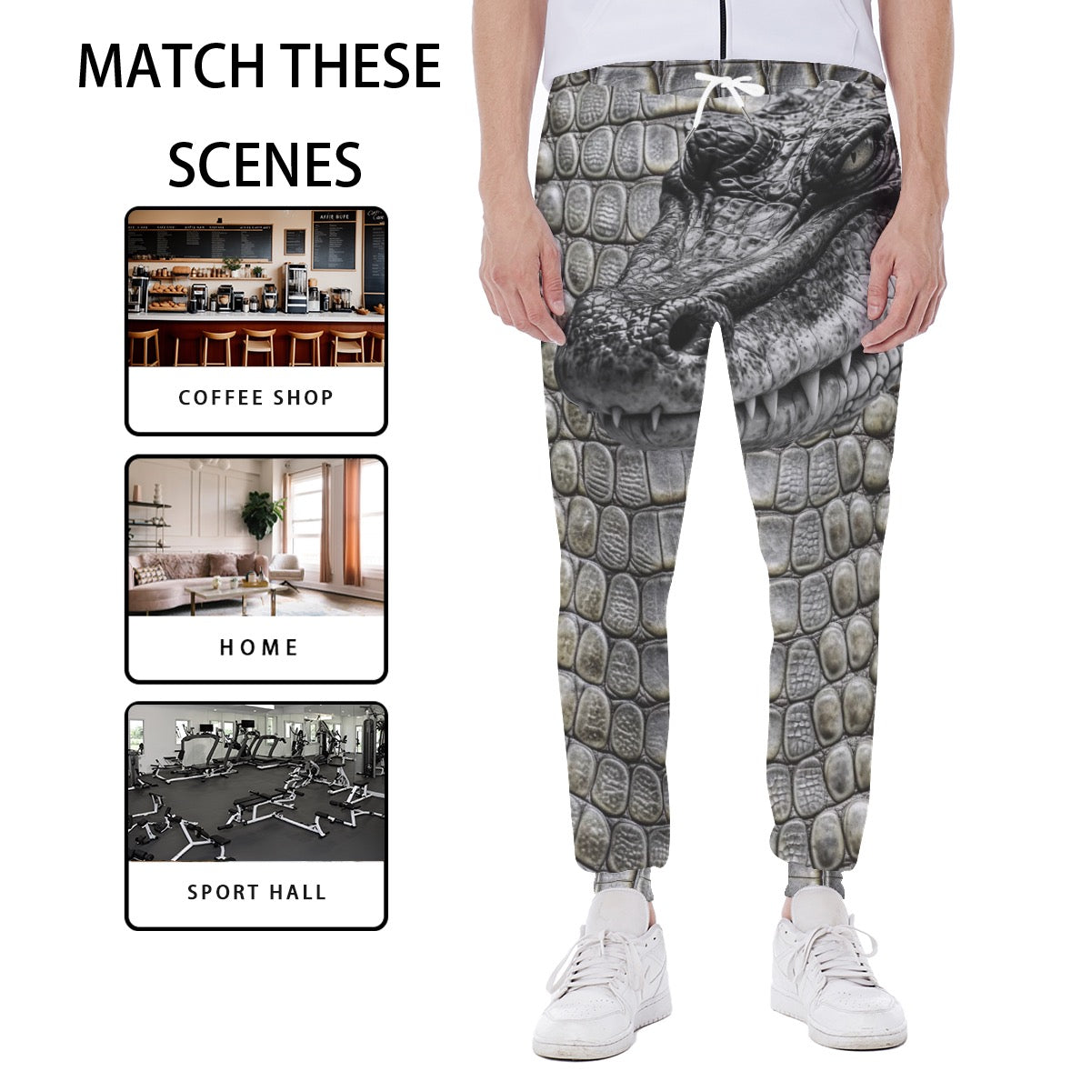 Gray/Black Gator Shirt Sweatpants