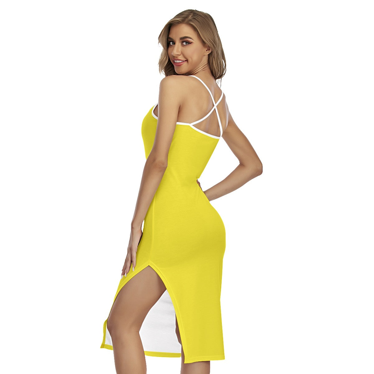 yellow  Cami Dress