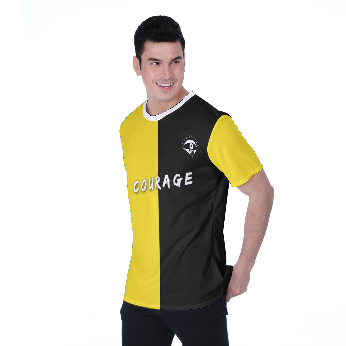 Courage black/yellow T-shirt | Birdseye