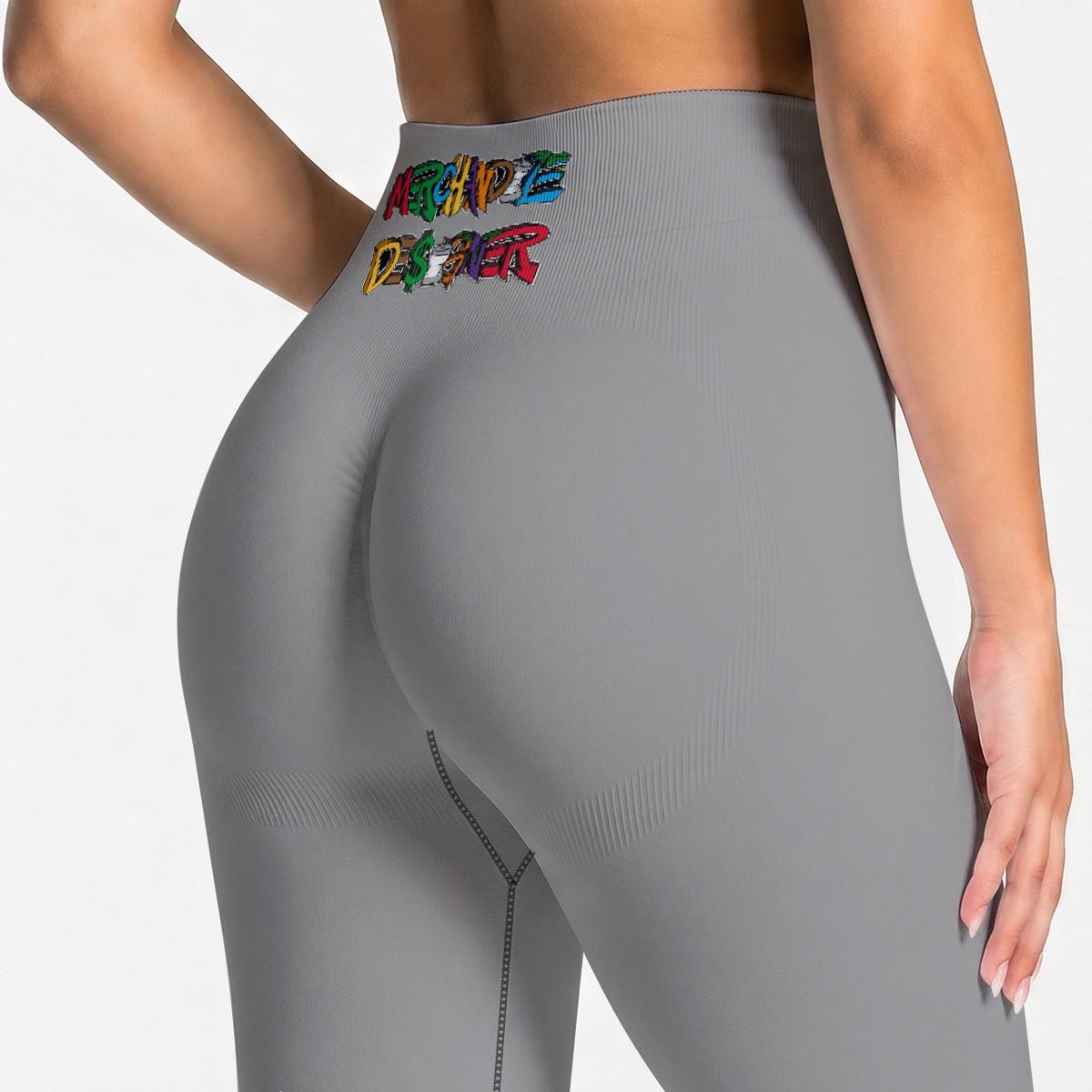 Grey High Waisted Butt-Lifting Leggings