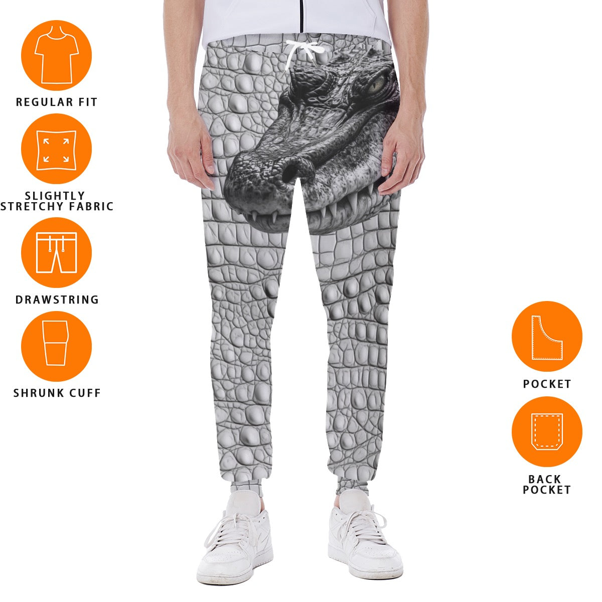 light gray/gray  Gator Sweatpants