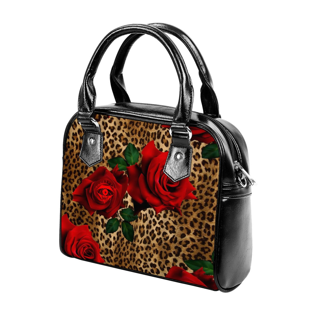 Rose Designer Handbag With Single Shoulder Strap
