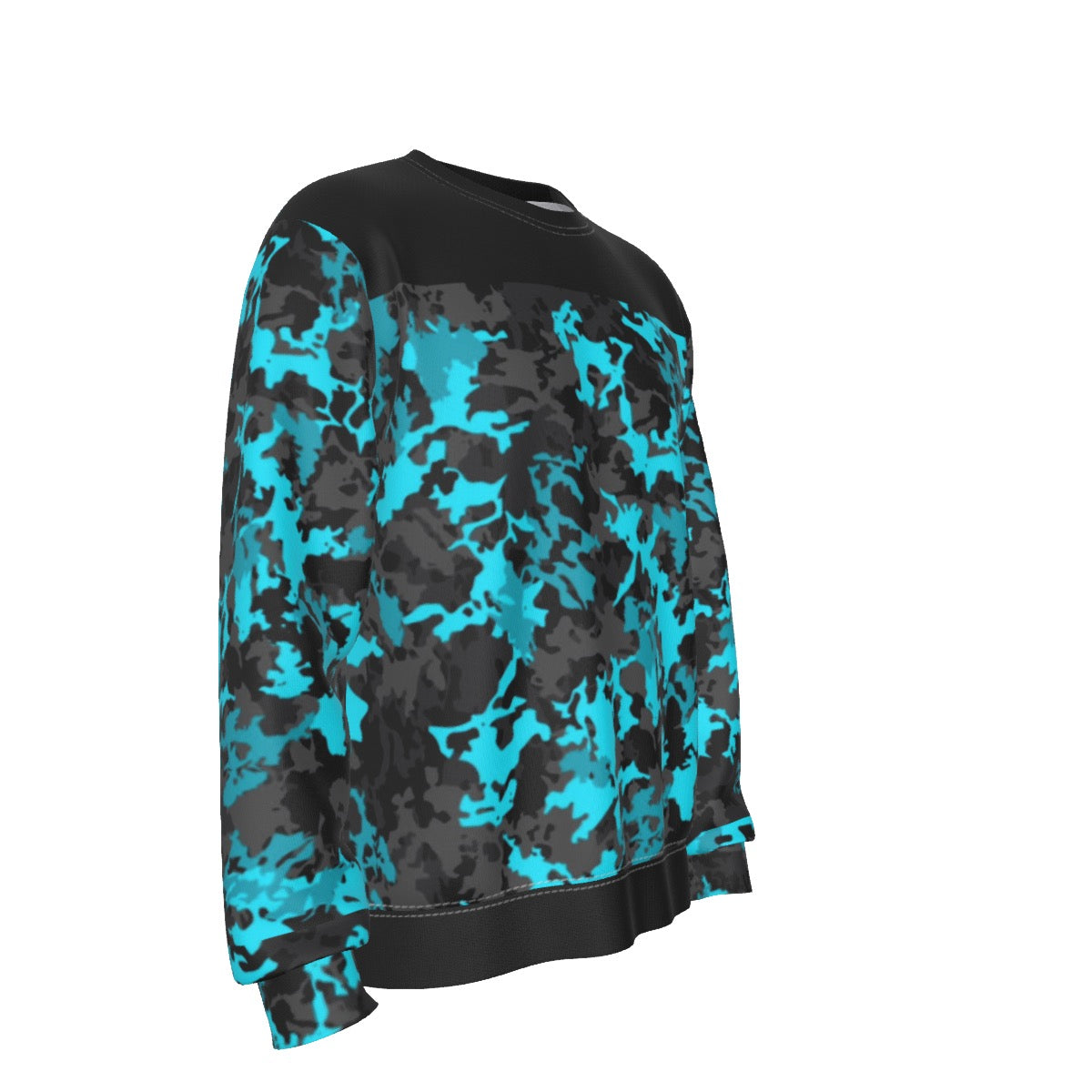 Blu/Black Camo Sweatshirt
