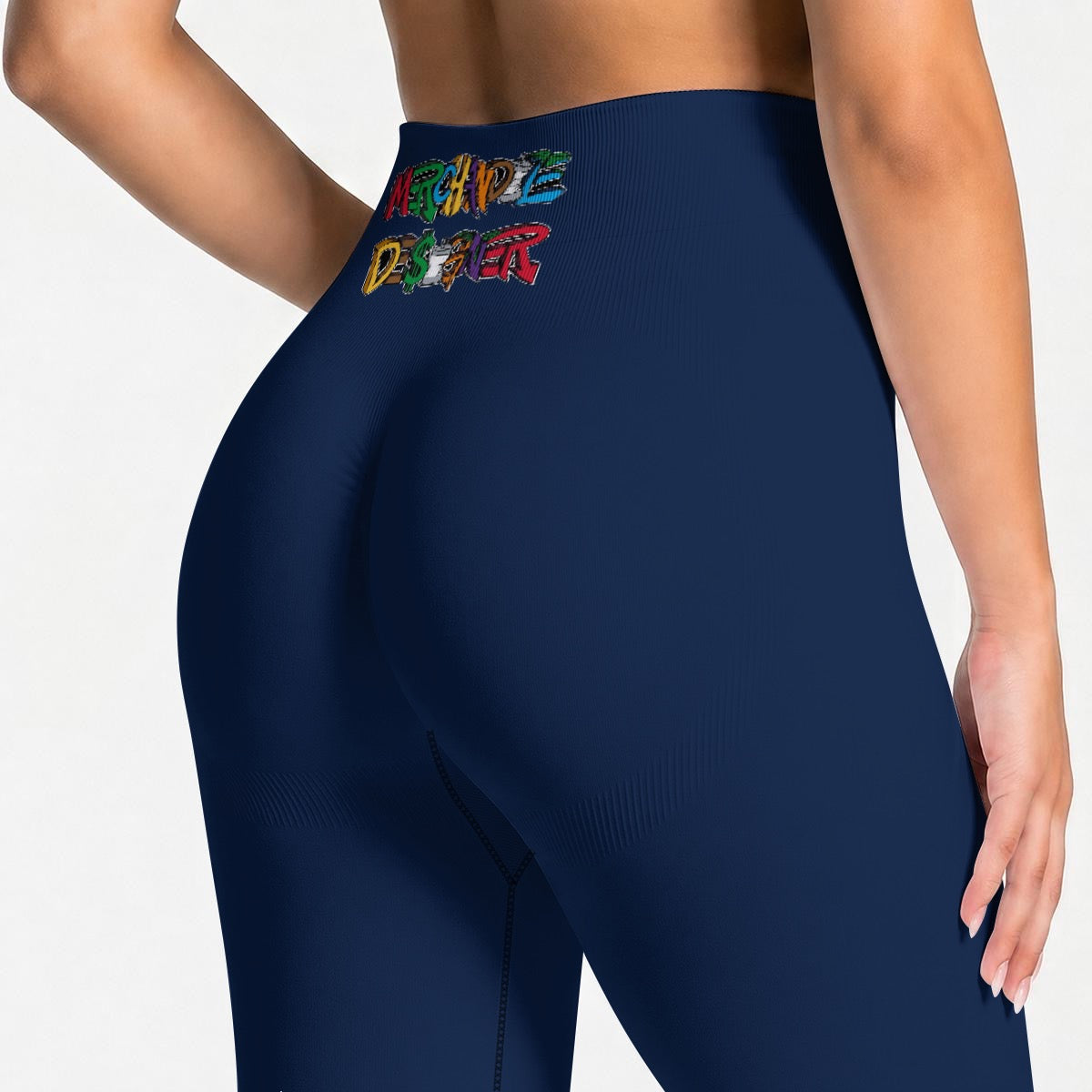 Deep Blue High Waisted Butt-Lifting Leggings