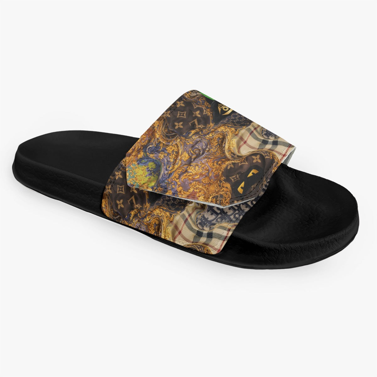 Collision Designer Velcro Slippers