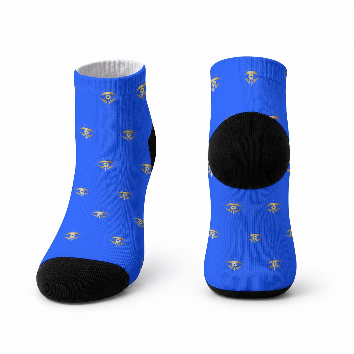 MD signature logo socks-royal  blue