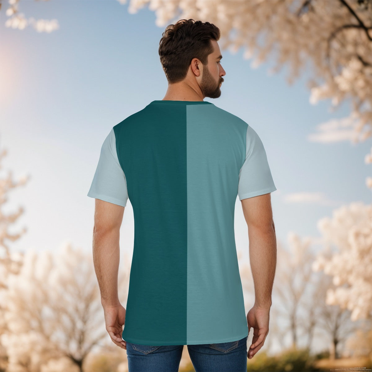 Blue Green Designer Outlaw Shirt