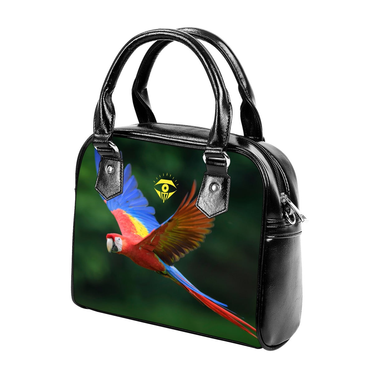 Parrot Designer Handbag With Single Shoulder Strap