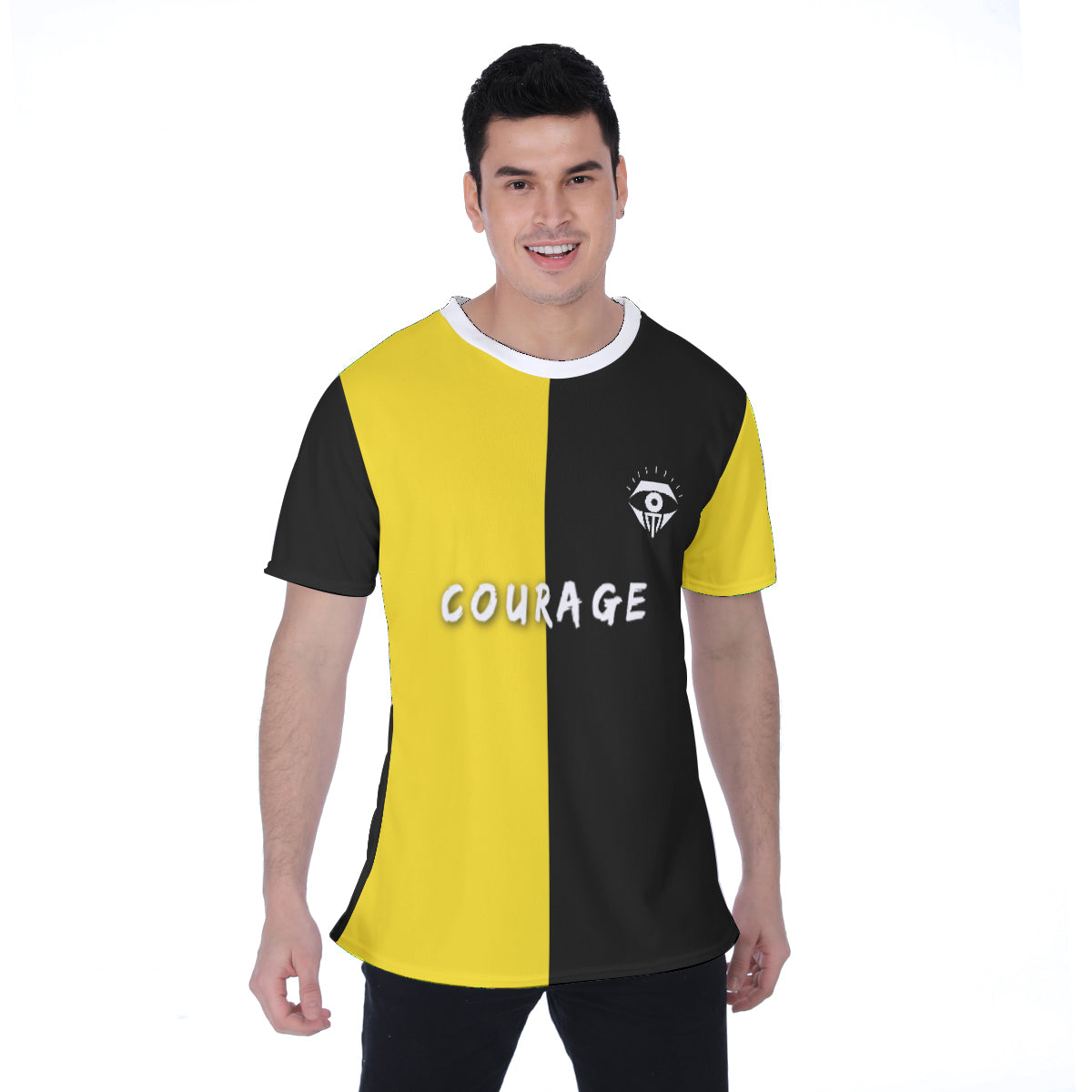 Courage black/yellow T-shirt | Birdseye