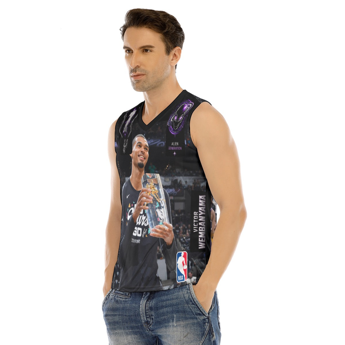 Victor Wembanyama-Alien Protocol Designer Tank Top