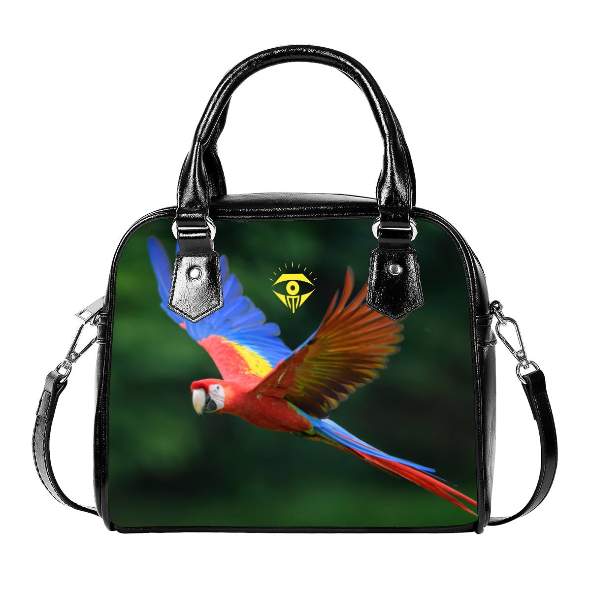Parrot Designer Handbag With Single Shoulder Strap