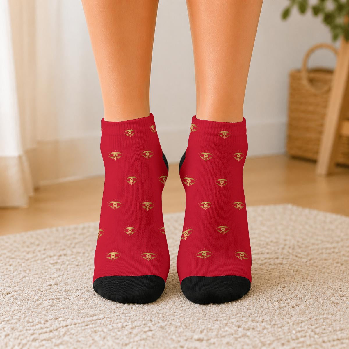 MD signature logo socks-red