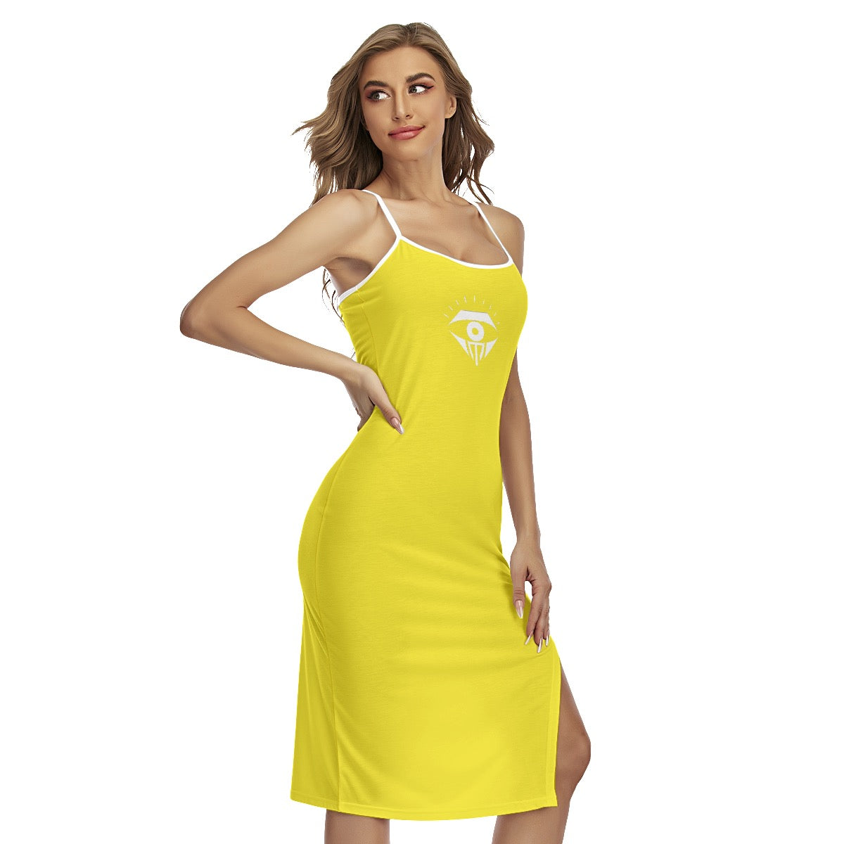 yellow  Cami Dress