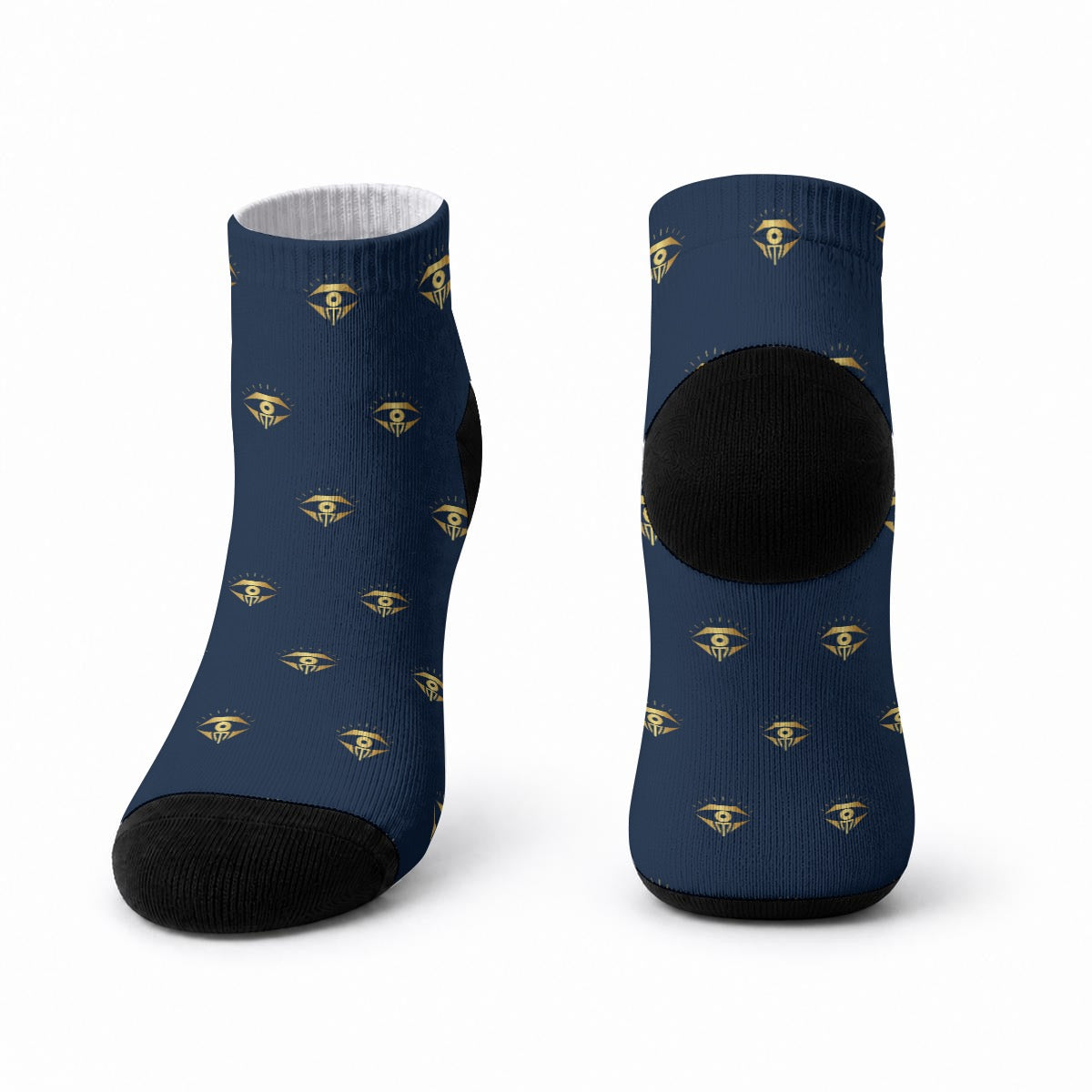 MD signature logo socks-Navy
